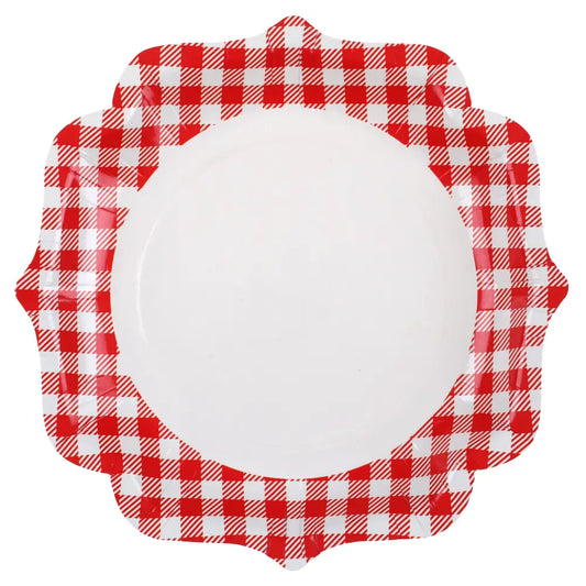 10 Assiettes en Carton 21cm - ''A la Campagne''