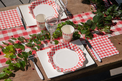 Assiette A la campagne Rouge