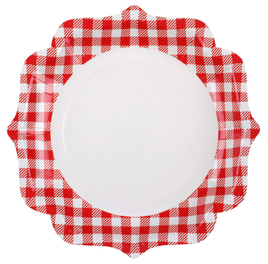 Assiette A la campagne Rouge