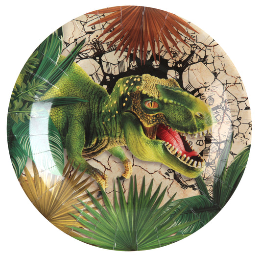 Assiette Dinosaure Multicolore 