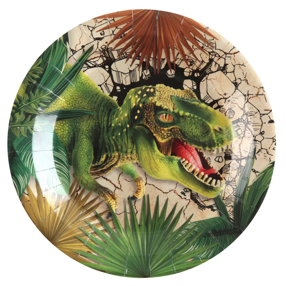 Assiette Dinosaure Multicolore 