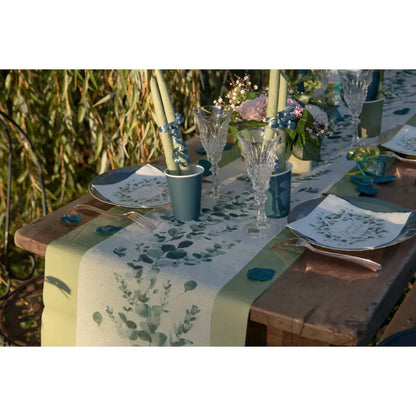 Chemin de table 26cmx3m - Bucolique Vert