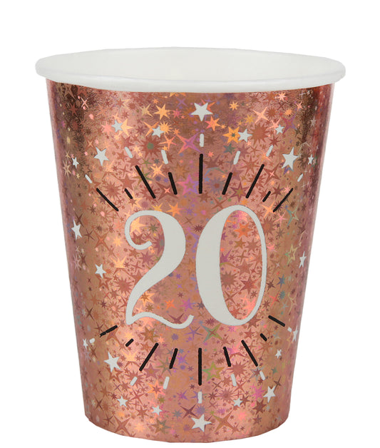  Gobelet Âge étincelant rose gold 20 ans