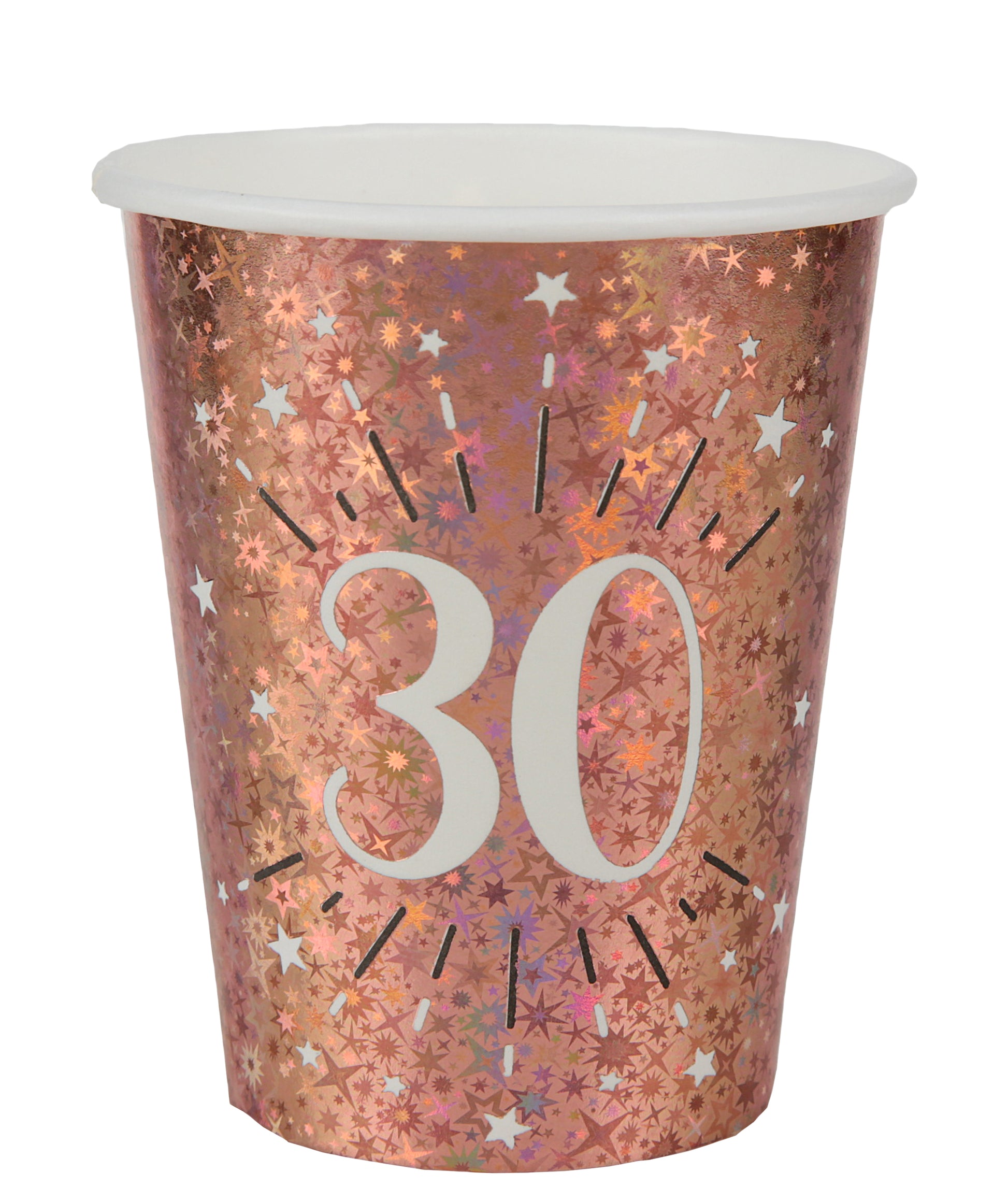  Gobelet Âge étincelant rose gold 30 ans