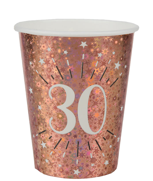  Gobelet Âge étincelant rose gold 30 ans