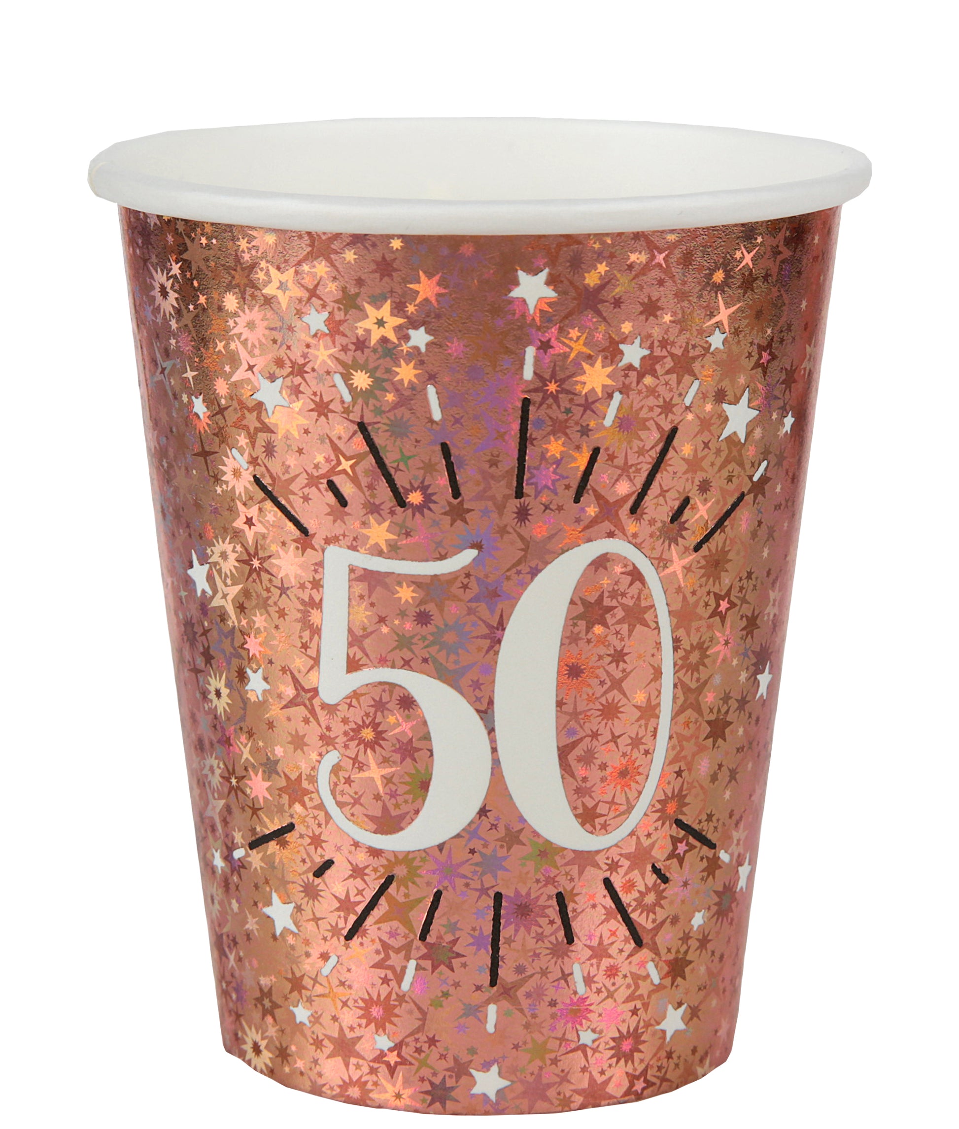  Gobelet Âge étincelant rose gold 50 ans