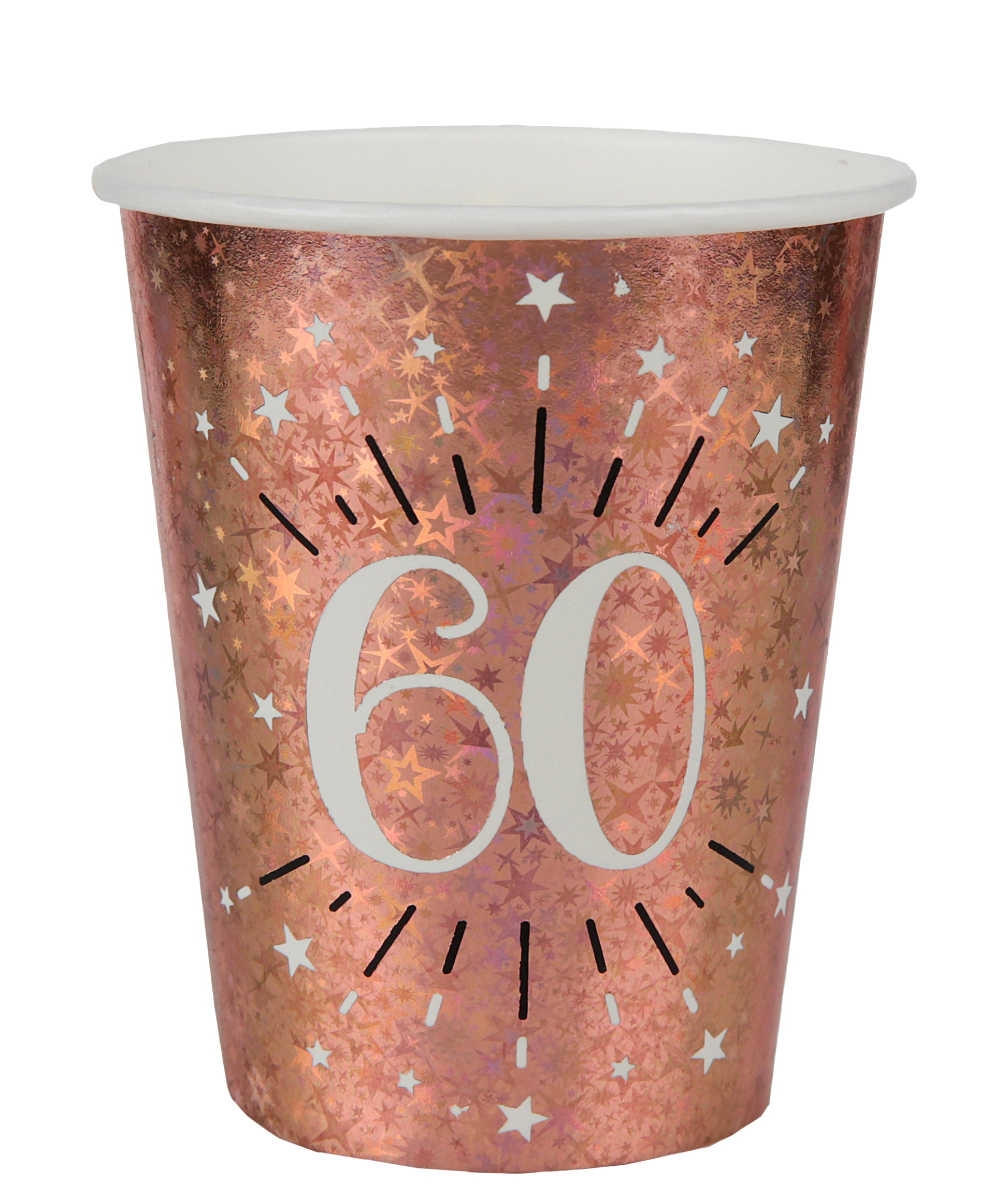  Gobelet Âge étincelant rose gold 60 ans