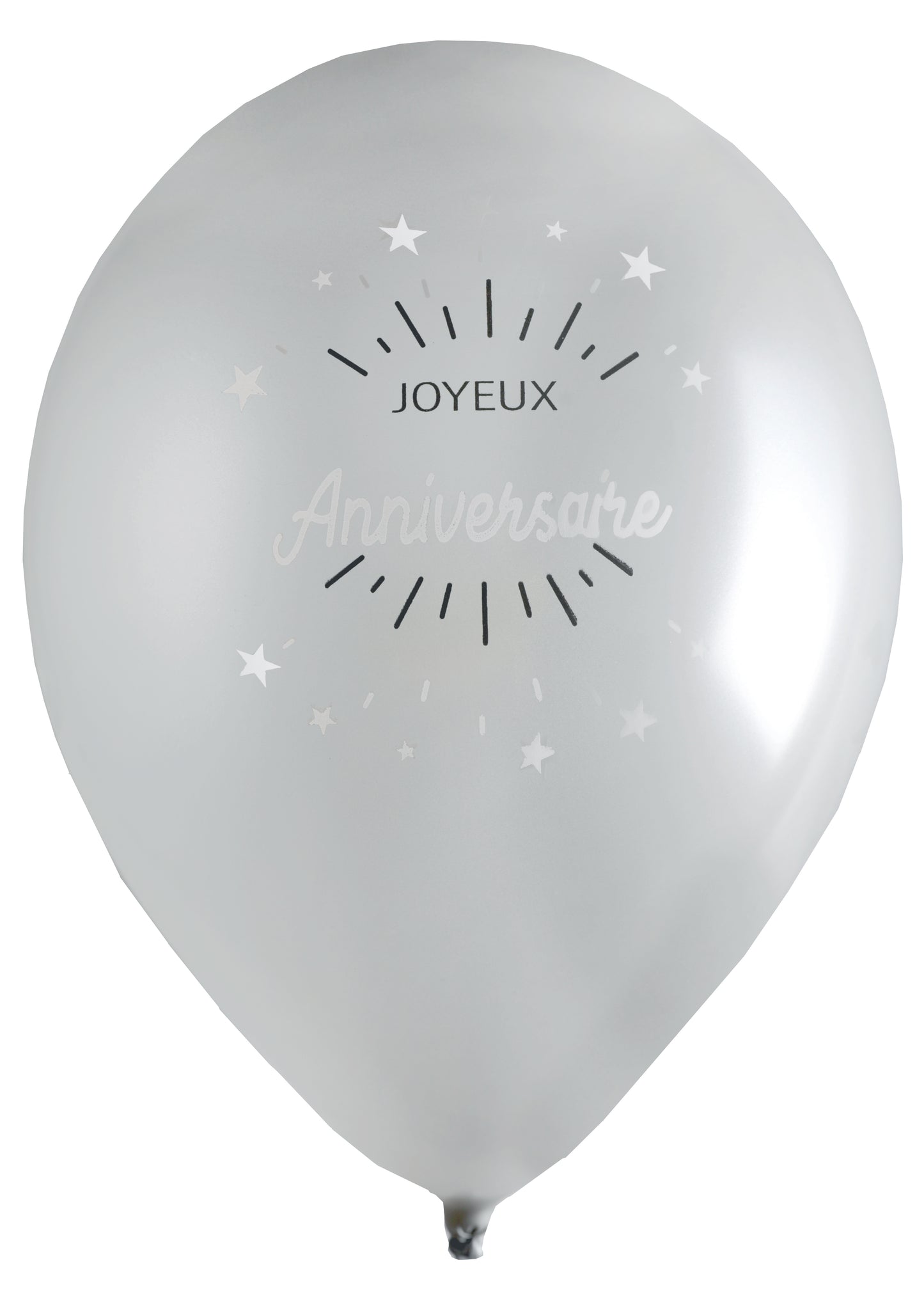  Ballon Anniversaire Etincelant Argent