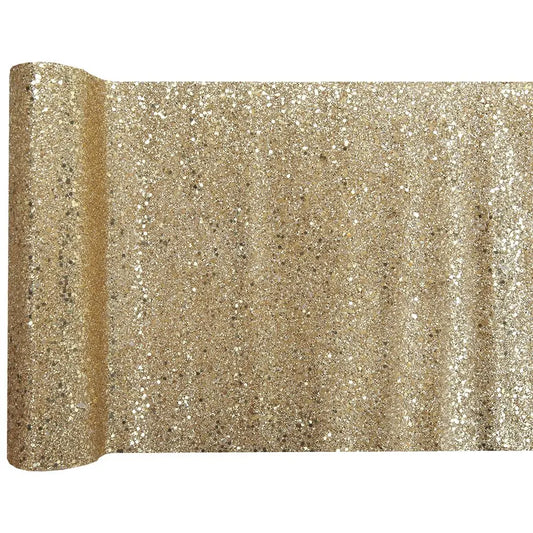 Chemin de Table Paillettes Or - 28 cm x 3 m