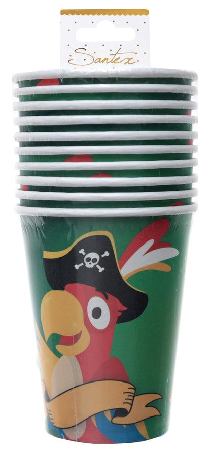 Gobelet Pirate Multicolore Ø 7.8 x 9.7 cm / 27cl Sachet de 10 pièces