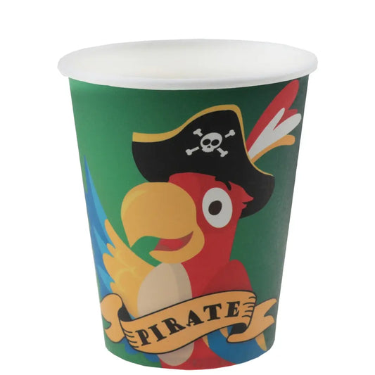 Gobelet Pirate Multicolore Ø 7.8 x 9.7 cm / 27cl Sachet de 10 pièces