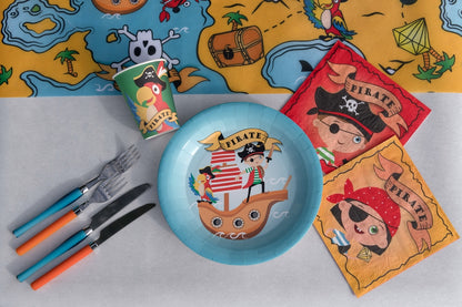 Assiette Pirate Multicolore Ø 22.5 cm Sachet de 10 pièces