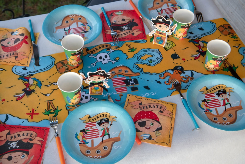 Assiette Pirate Multicolore Ø 22.5 cm Sachet de 10 pièces