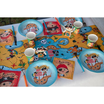 Assiette Pirate Multicolore Ø 22.5 cm Sachet de 10 pièces