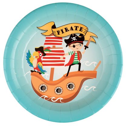 Assiette Pirate Multicolore Ø 22.5 cm Sachet de 10 pièces