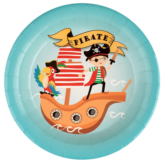 Assiette Pirate Multicolore Ø 22.5 cm Sachet de 10 pièces