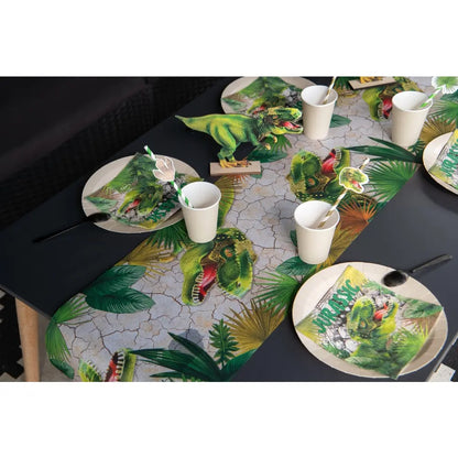 Chemin de table Dinosaure Multicolore