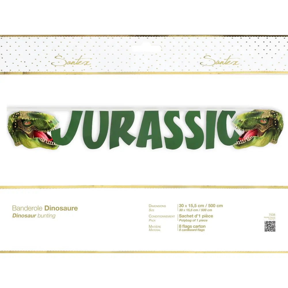 Banderole Dinosaure Multicolore
