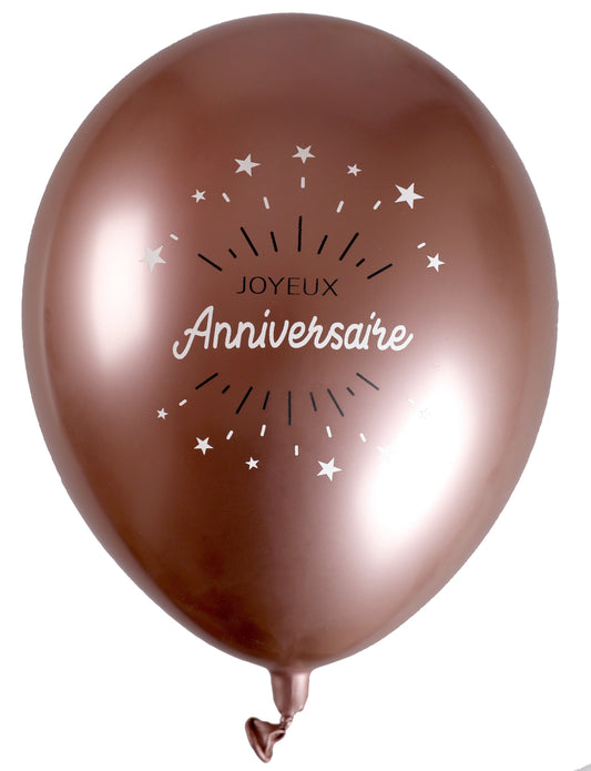  Ballon Anniversaire Etincelant rose gold Rose gold