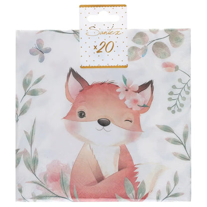 20 Serviettes en Papier 33x33cm - Explorateur Multicolore