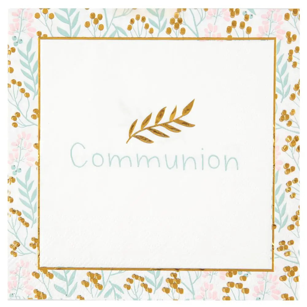 20 Serviettes en Papier 33x33cm - "Communion"