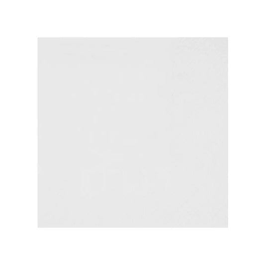 25 Serviettes Cocktail - 20x21cm - Crystal Rainbow Blanc