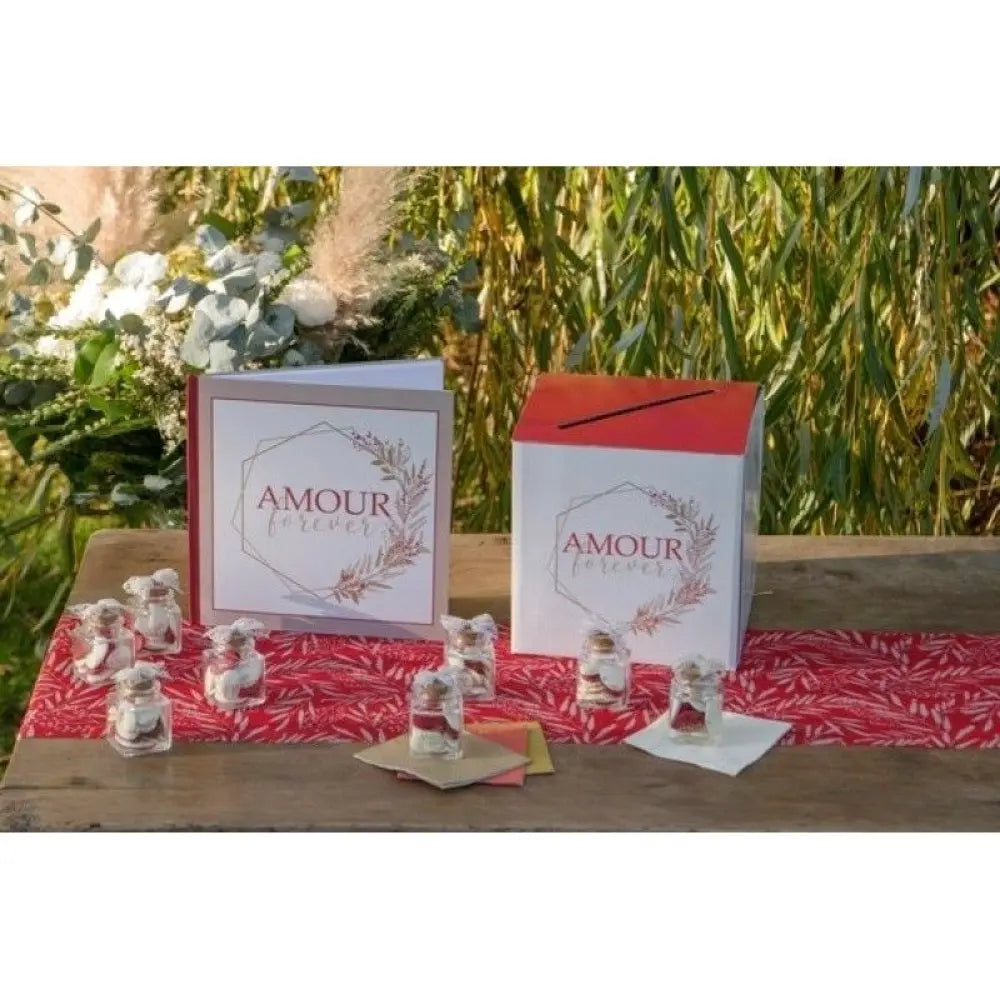 Chemin de table 26cmx3m - Amour Forever Multicolore