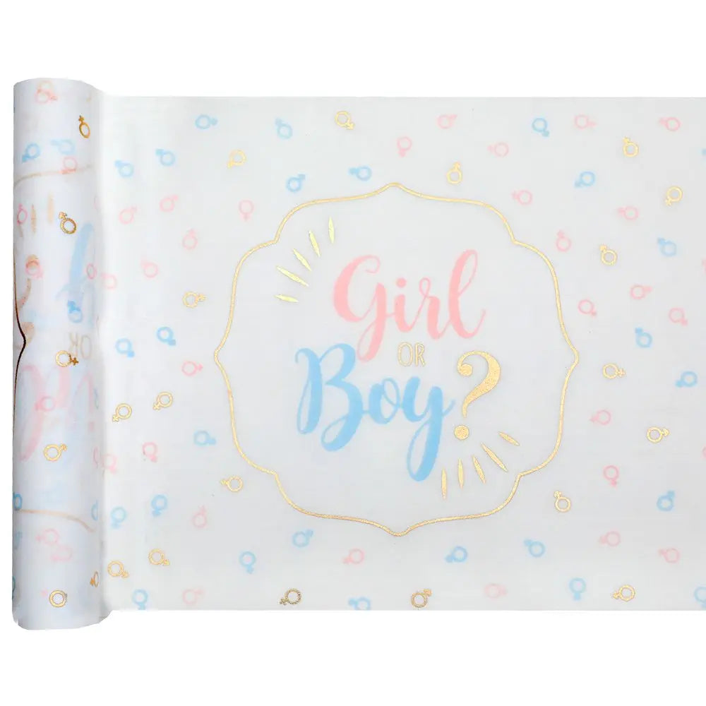 Chemin de Table 3m - ''Girl or Boy ?'' Multicolore