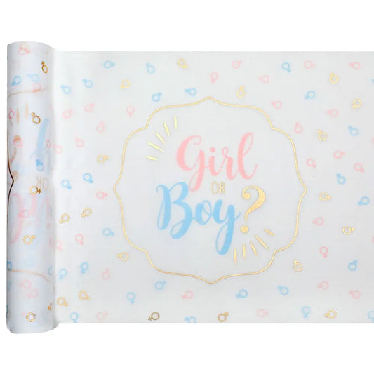 Chemin de Table 3m - ''Girl or Boy ?'' Multicolore
