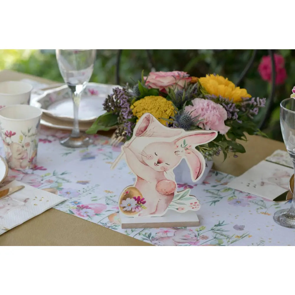 Déco de table "Lapin de Pâques" - 16x17x4 cm