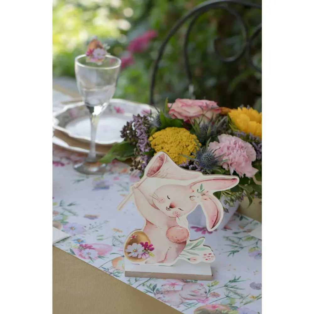 Déco de table "Lapin de Pâques" - 16x17x4 cm