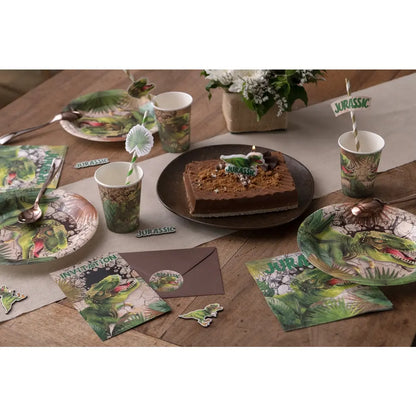 Carte invitation Dinosaure Multicolore