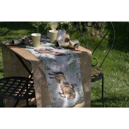 Chemin de table Hippique Multicolore