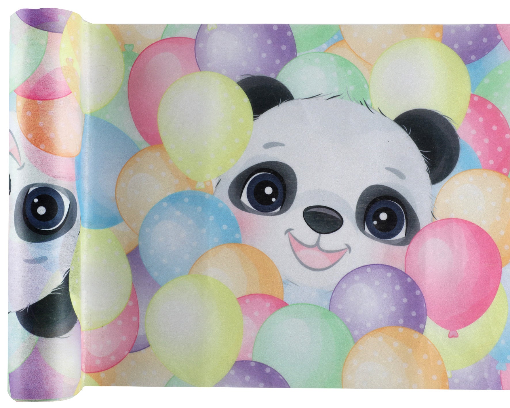 Chemin de table Panda Multicolore