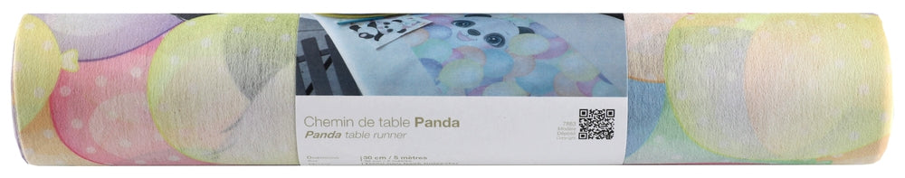 Chemin de table Panda Multicolore