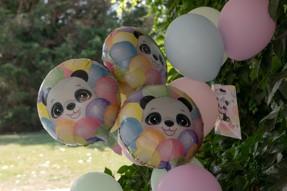 Ballon Alu Panda Multicolore