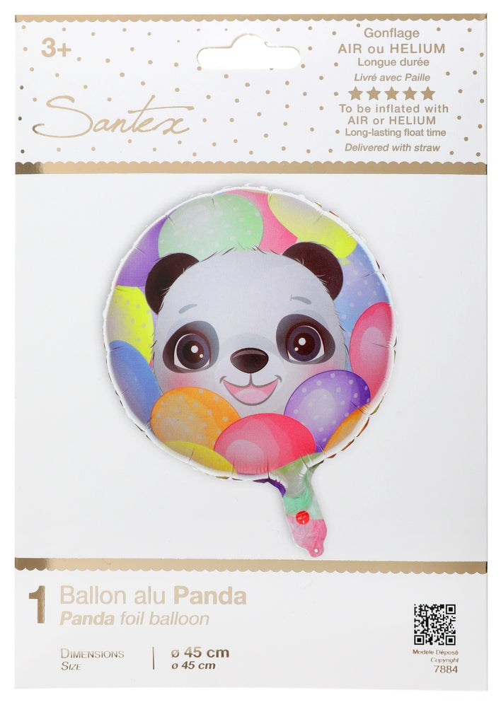 Ballon Alu Panda Multicolore