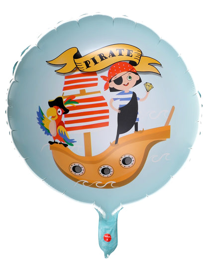 Ballon Alu Pirate Multicolore Ø 45 cm. Hélium 0.015 m3 Pochette d'1 pièce