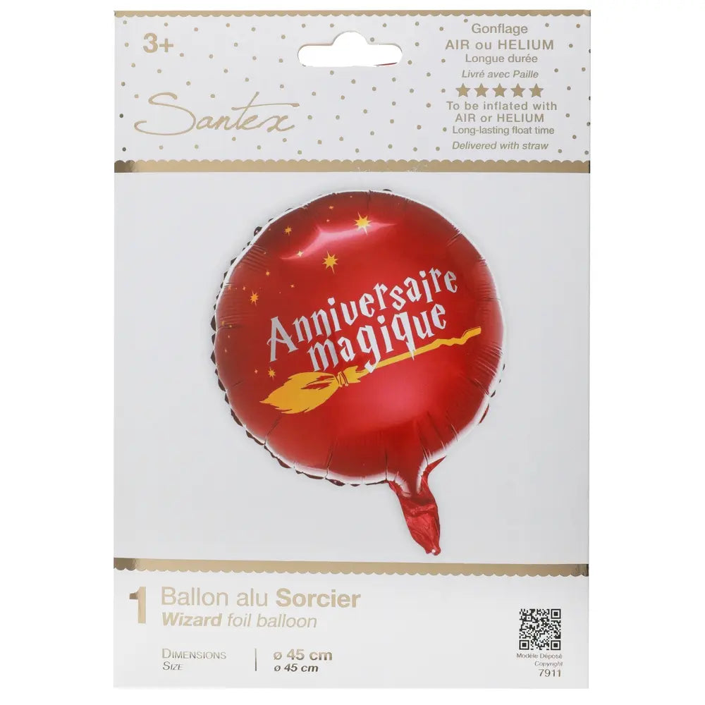 Ballon sorcier "anniversaire magique"