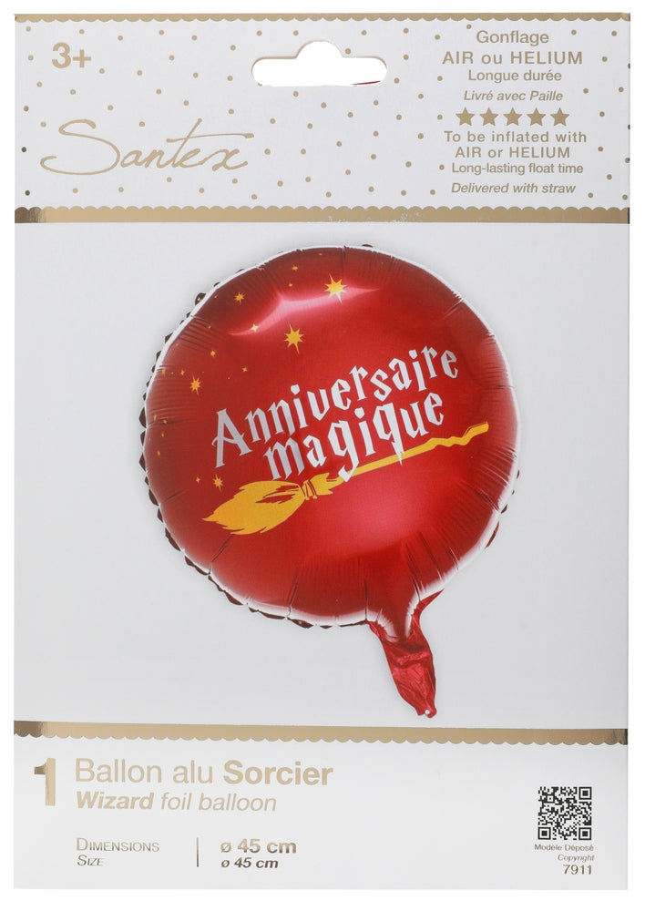 Ballon sorcier "anniversaire magique"