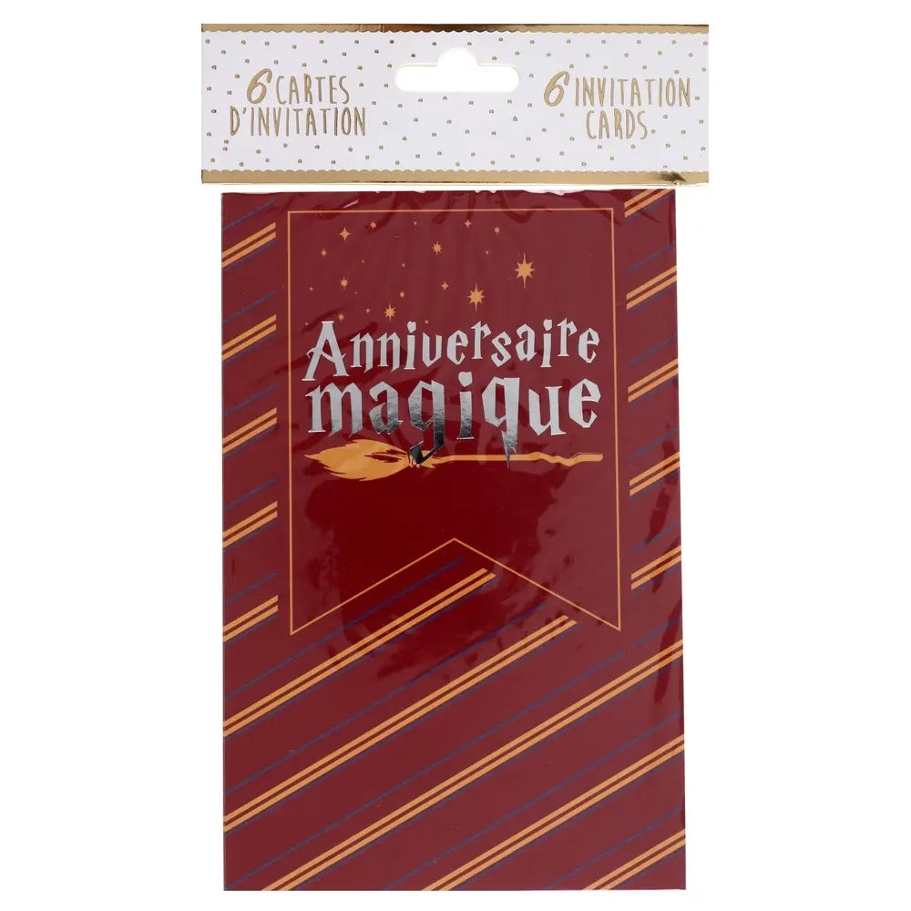 Carte invitation Sorcier Multicolore