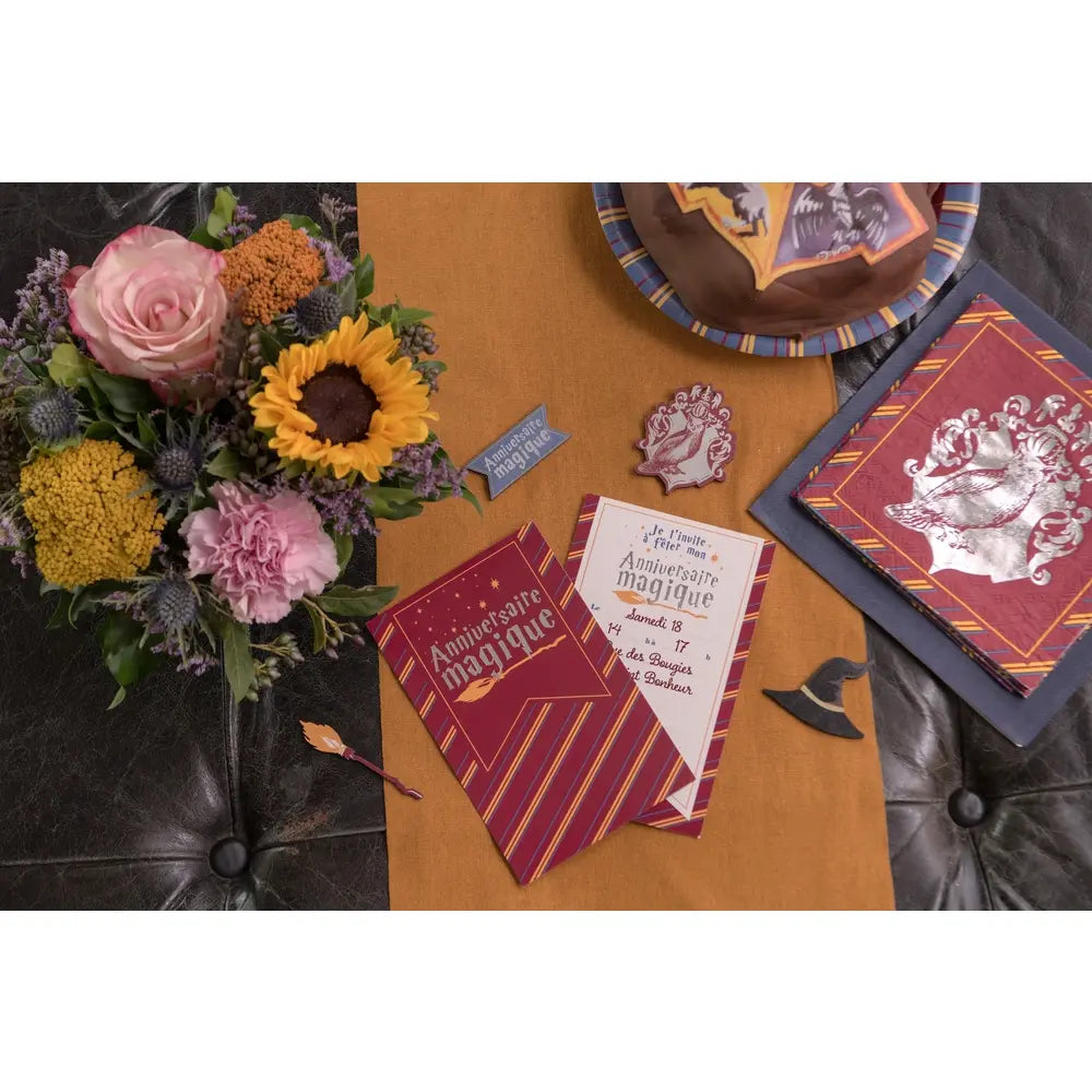 Carte invitation Sorcier Multicolore