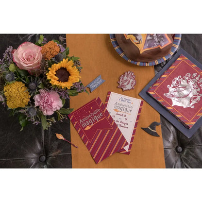 Carte invitation Sorcier Multicolore