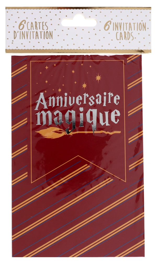 Carte invitation Sorcier Multicolore