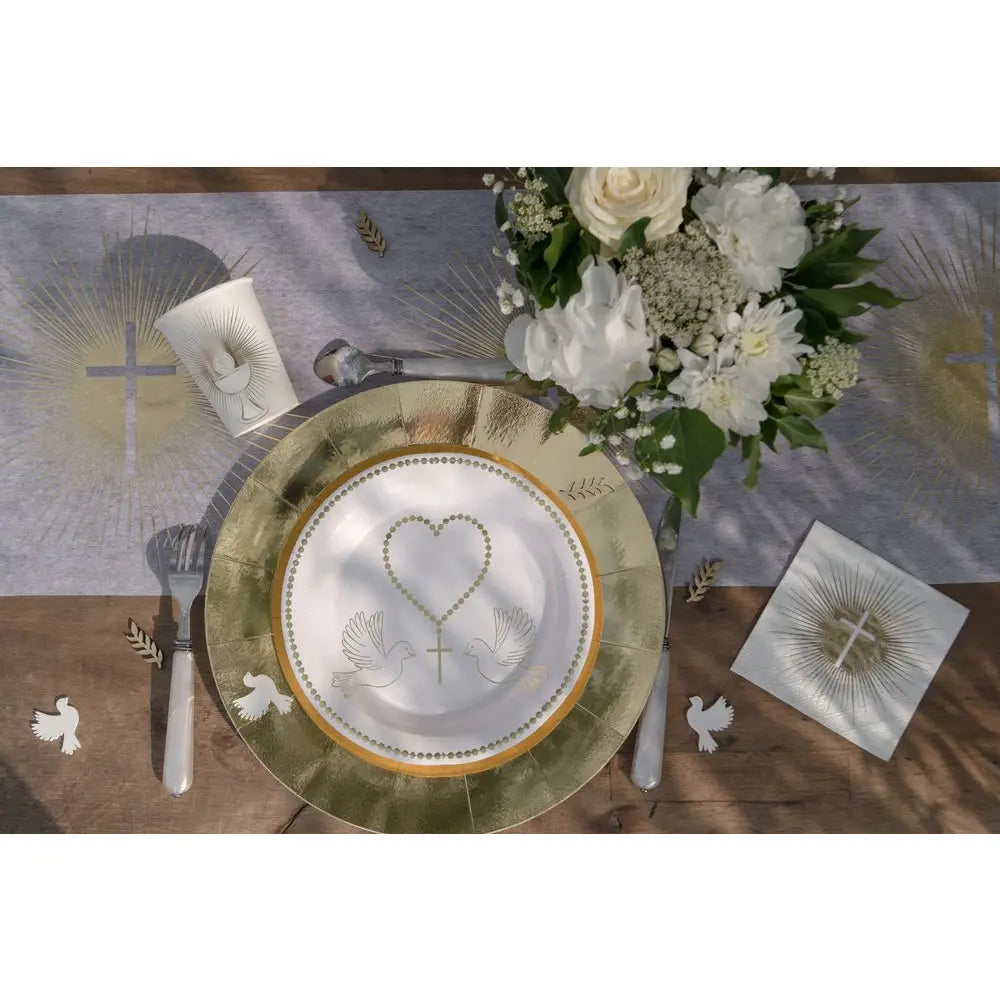 10 Gobelets en Carton 27cl - Cérémonie Or