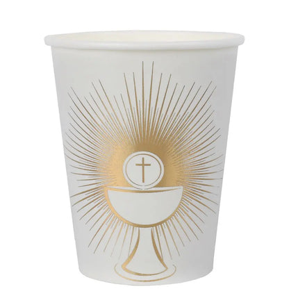 10 Gobelets en Carton 27cl - Cérémonie Or