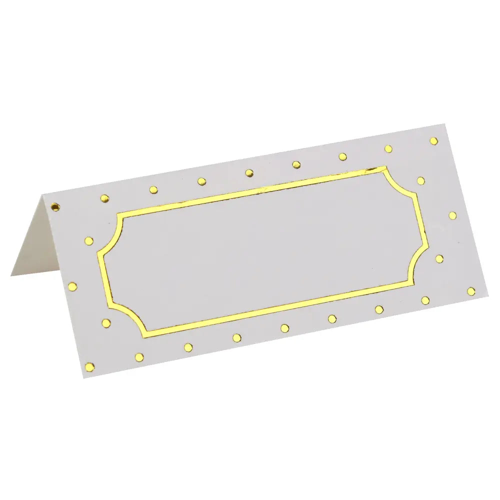 Marque-place Passe partout Blanc 7 x 3 cm Sachet de 10 pièces