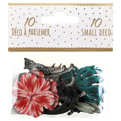 Déco à parsemer Java Multicolore 3.5 x 4.5 & 5 x 3.5 cm Sachet de 10 pièces