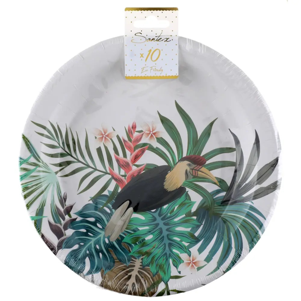 10 Assiette en Carton D22.5cm - Java Multicolore