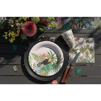 10 Assiette en Carton D22.5cm - Java Multicolore